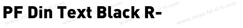PF Din Text Black R字体转换